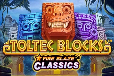 Spielbild: Fire Blaze Toltec Blocks von Playtech