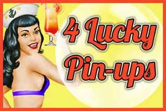 Spielbild: 4 Lucky Pin-ups von Spinomenal