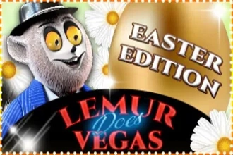 Spielbild: Lemur Does Vegas - Easter Edition von Spinomenal