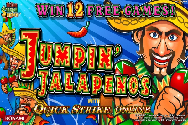 Game image: Jumpin' Jalapenos with Quick Strike by Konami