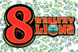 Game image: 8 Wealthy Lions by Aruze Gaming