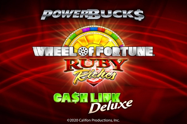 Spielbild: PowerBucks Wheel of Fortune Ruby Riches von IGT