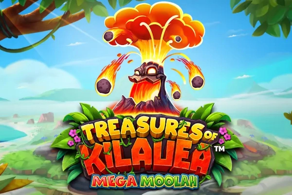Game image: Treasures of Kilauea Mega Moolah by PearFiction