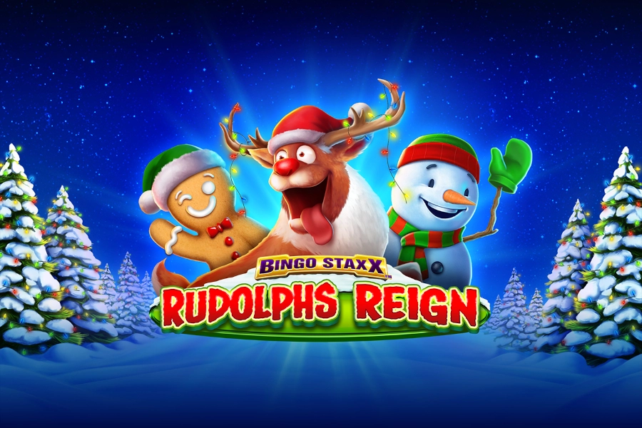Game image: Bingo Staxx Rudolphs Reign by Greentube