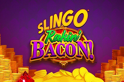 Game image: Slingo Rakin' Bacon! by Gaming Realms