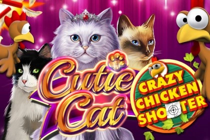 Game image: Cutie Cat Crazy Chicken Shooter by Gamomat
