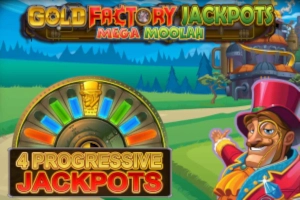 Game image: Gold Factory Jackpots Mega Moolah by Aurum Signature Studios