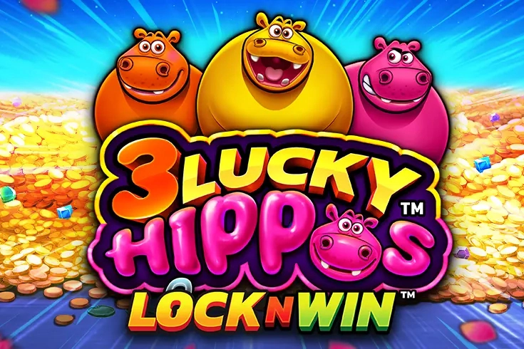 Game image: 3 Lucky Hippos by PearFiction