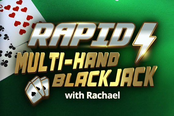 Game image: Rapid Multi-Hand Blackjack with Rachael by Real Dealer Studios
