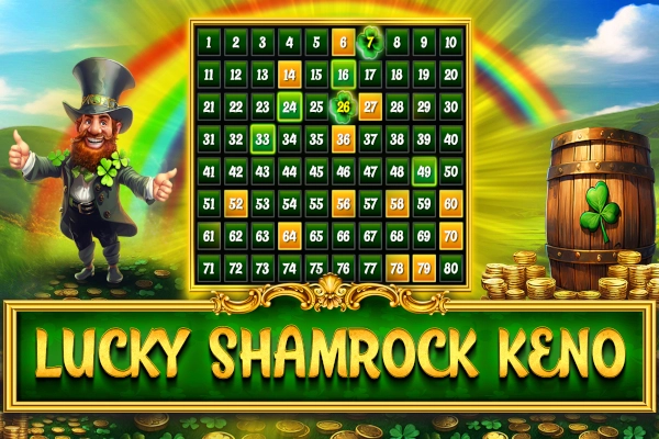 Game image: Lucky Shamrock Keno 80 by CasinoWebScripts