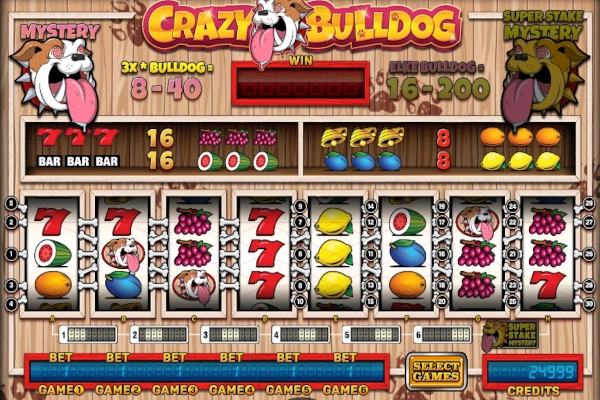 Game image: Crazy Bulldog by Stakelogic