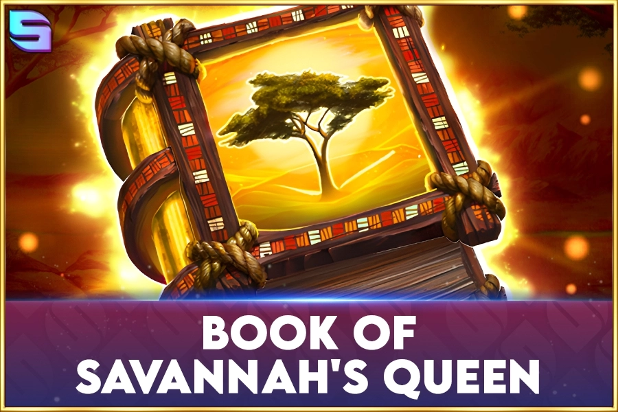 Game image: Book of Savannah's Queen by Spinomenal