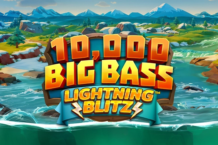 Game image: 10,000 Big Bass Lightning Blitz by ReelPlay
