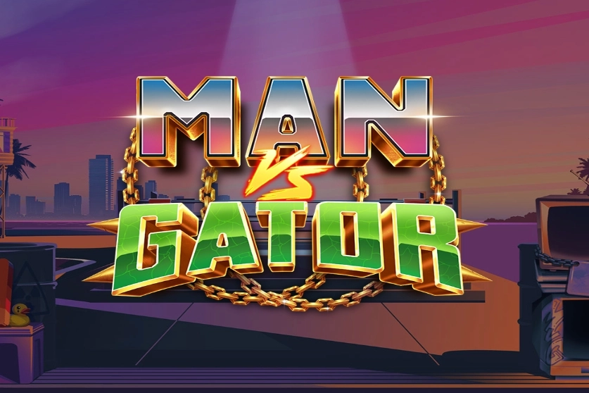 Game image: Man Vs Gator by Elk Studios