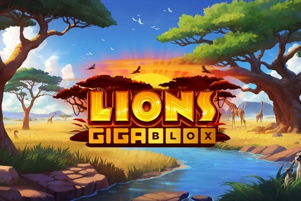 Game image: Lions Gigablox by ReelPlay