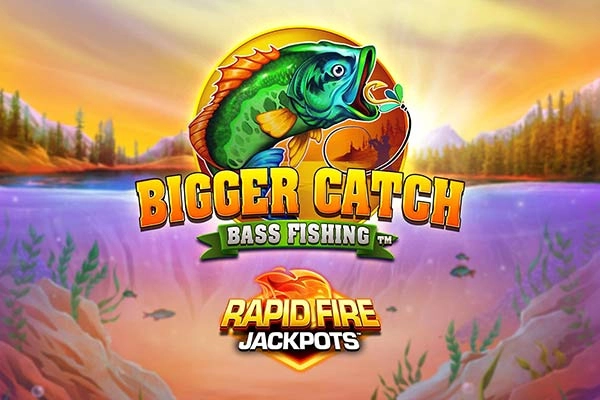 Game image: Bigger Catch Bass Fishing Rapid Fire Jackpots by Blueprint Gaming