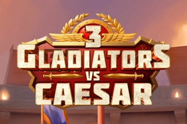 Game image: 3 Gladiators Vs Caesar by Yggdrasil Gaming
