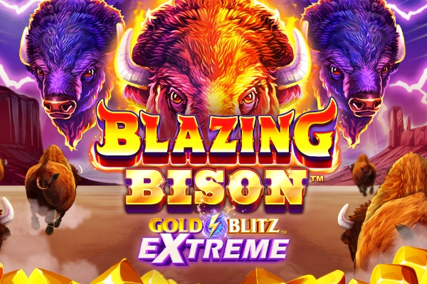 Game image: Blazing Bison Gold Blitz Extreme by Fortune Factory Studios