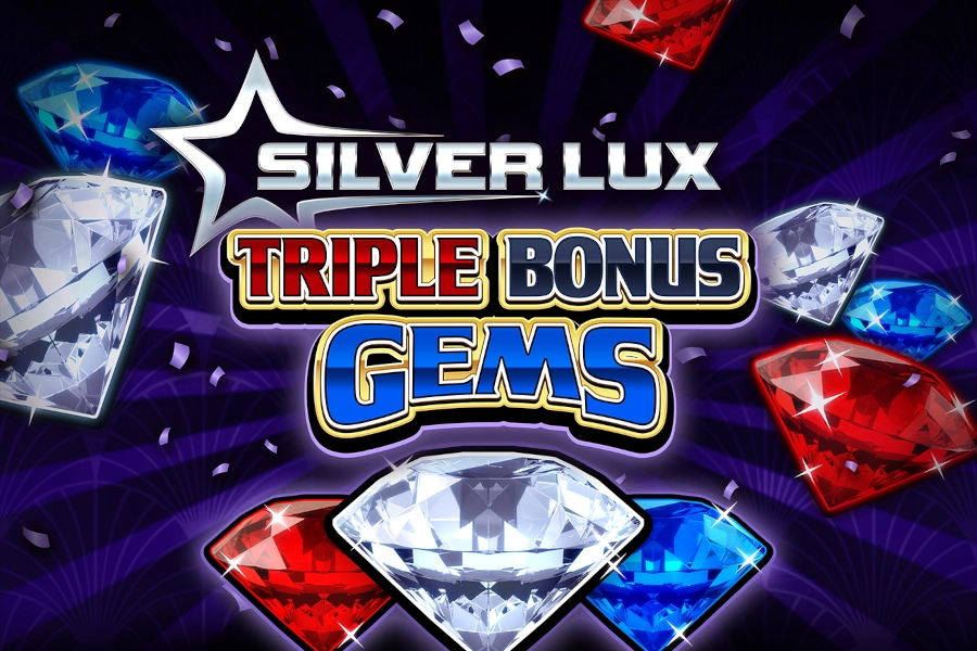 Game image: Silver Lux Triple Bonus Gems by Greentube