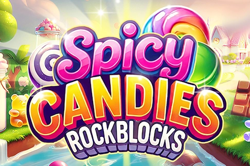 Game image: Spicy Candies Rockblocks by Mascot Gaming