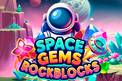 Game image: Space Gems Rockblocks by Mascot Gaming