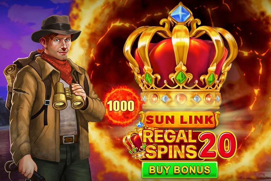 Game image: Regal Spins 20 Sun Link by Pateplay