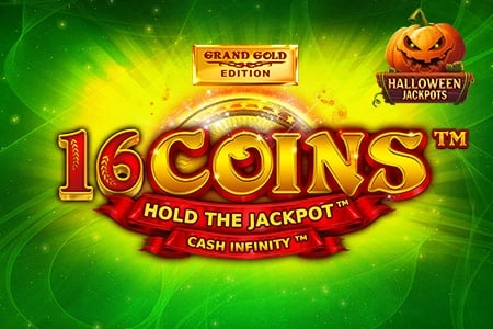 Spielbild: 16 Coins Grand Gold Edition Halloween Jackpots von Wazdan