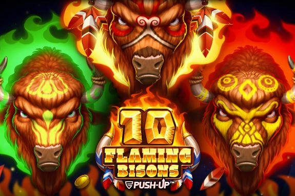 Game image: 10 Flaming Bisons by Push Gaming