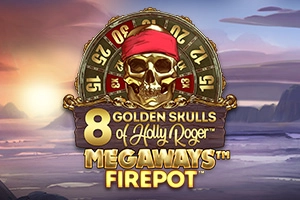 Thumbnail: 8 Golden Skulls of Holly Roger Megaways by Buck Stakes Entertainment
