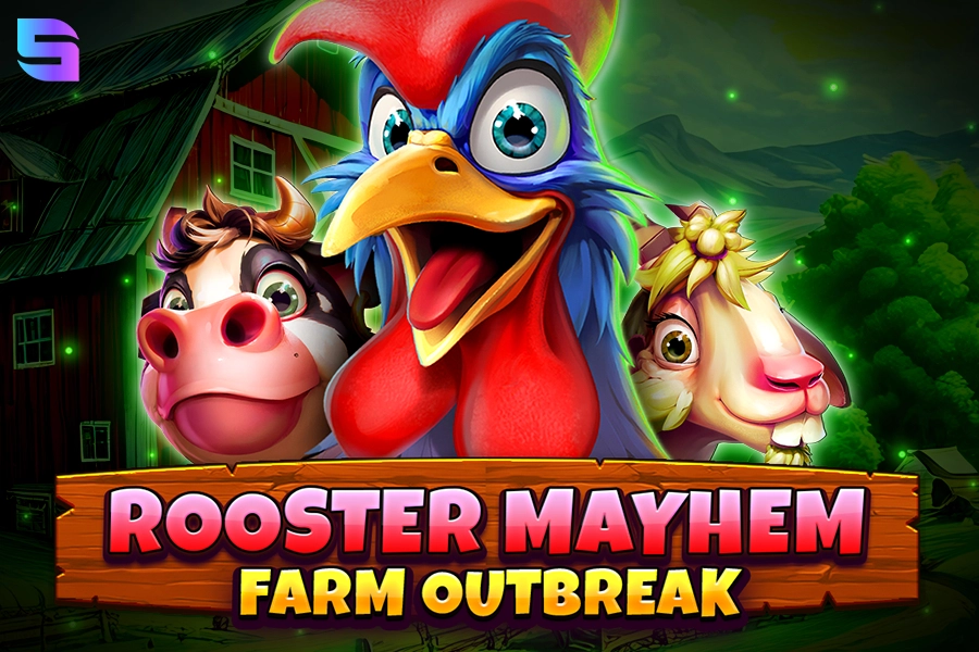 Game image: Rooster Mayhem Farm Outbreak by Spinomenal