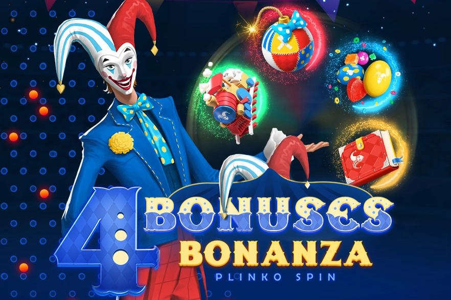 Game image: 4 Bonuses Bonanza - Plinko Spin by SmartSoft Gaming
