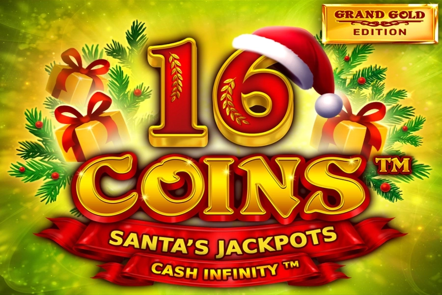 Game image: 16 Coins Grand Gold Edition Santa's Jackpots by Wazdan