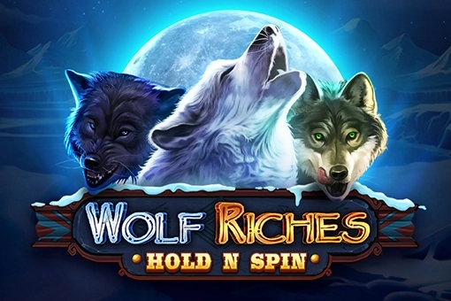 Game image: Wolf Riches Hold N Spin by Wizard Games