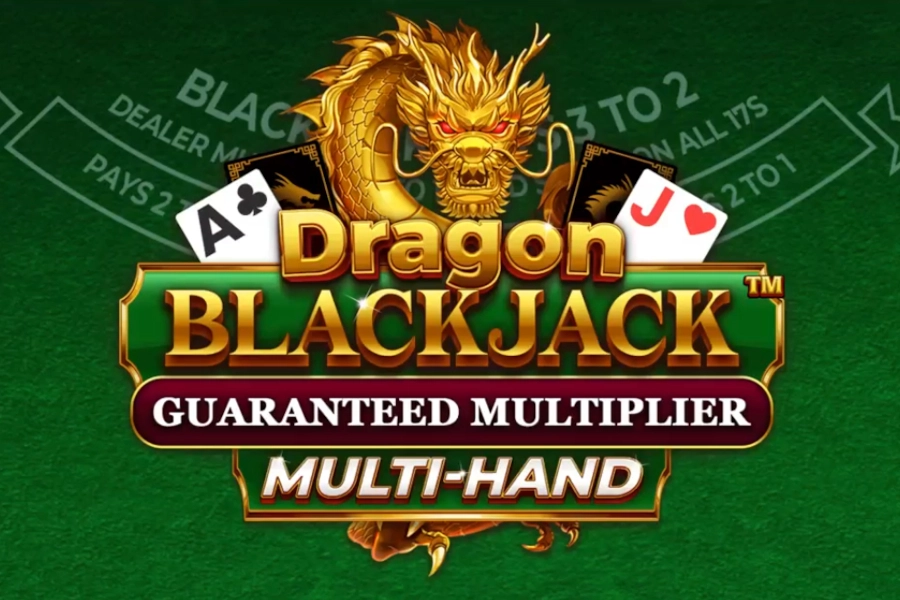 Game image: Dragon Blackjack Guaranteed Multiplier Multihand by Dragon Gaming