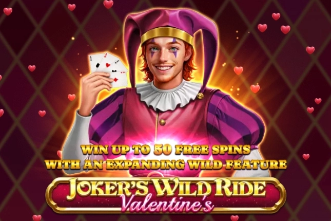 Game image: Joker's Wild Ride Valentine's by Spinomenal