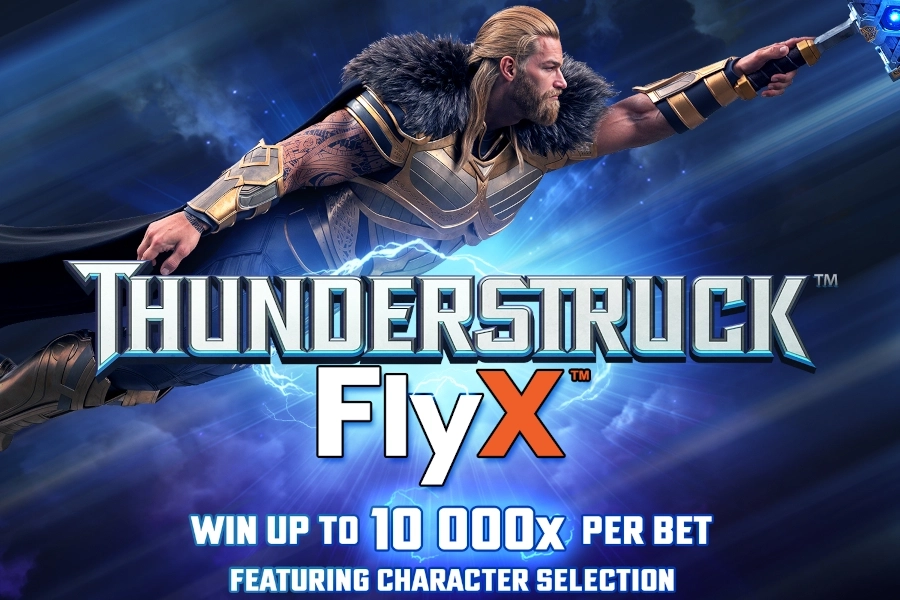Game image: Thunderstruck FlyX by Buck Stakes Entertainment
