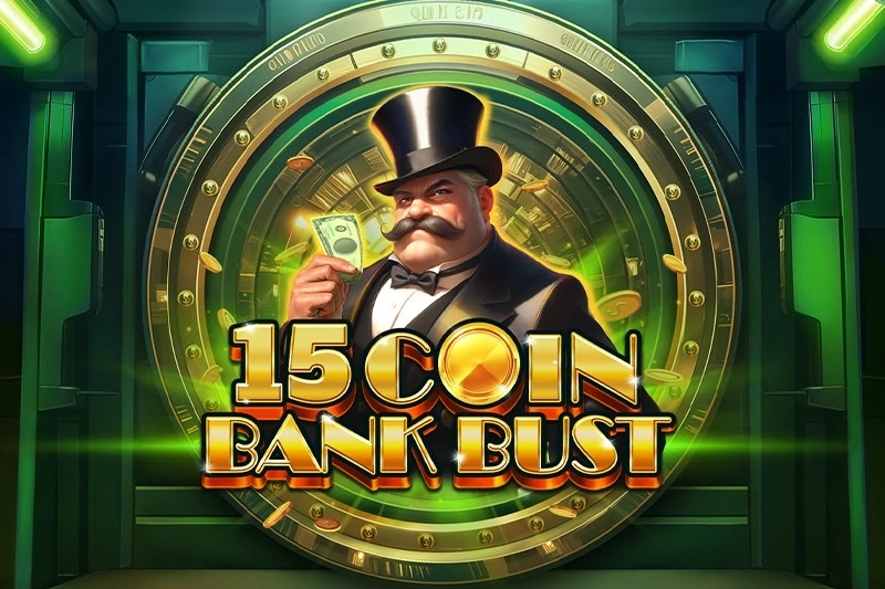 Game image: 15 Coin Bank Bust by Qora Games
