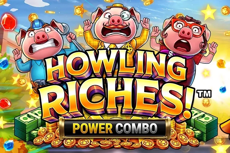 Game image: Howling Riches Power Combo by Infinity Dragon Studios