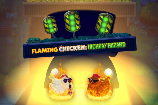 Game image: Flaming Chicken Highway Hazard by OctoPlay