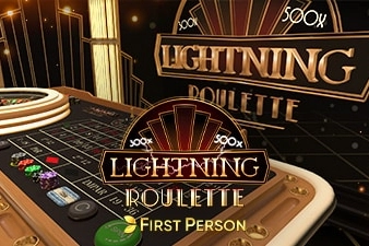 Game image: First Person Lightning Roulette by Evolution