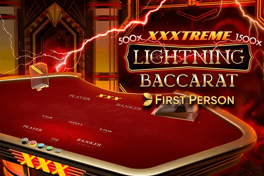 Game image: First Person XXXtreme Lightning Baccarat by Evolution