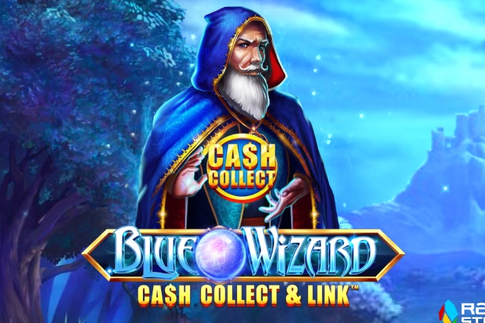 Game image: Blue Wizard Cash Collect & Link by Playtech