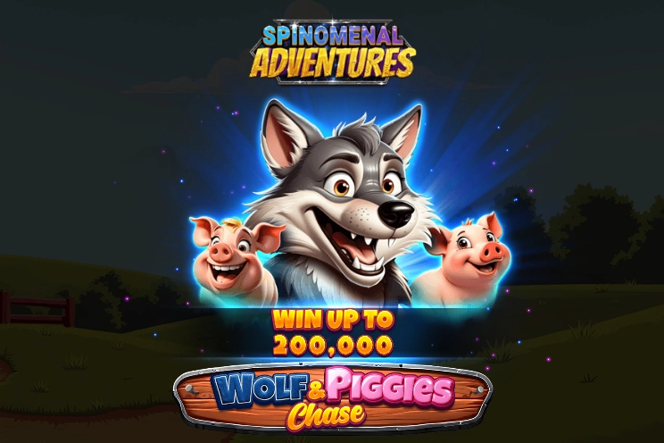 Game image: Wolf & Piggies Chase by Spinomenal