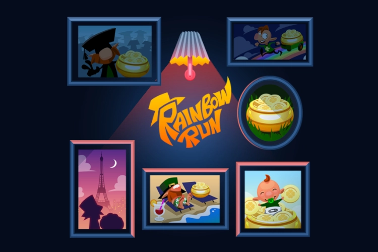 Game image: Rainbow Run by Rogue