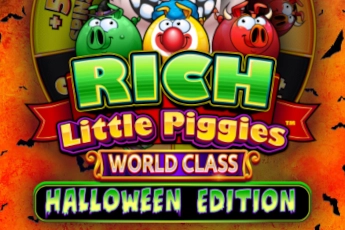 Game image: Rich Little Piggies World Class Halloween Edition by Light & Wonder