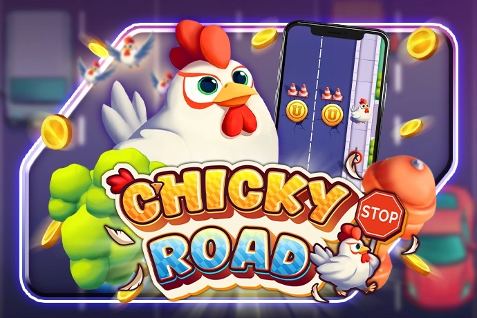 Game image: Chicky Road by UU Slots