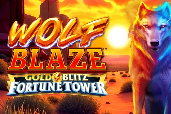 Game image: Wolf Blaze Gold Blitz Fortune Tower by Fortune Factory Studios