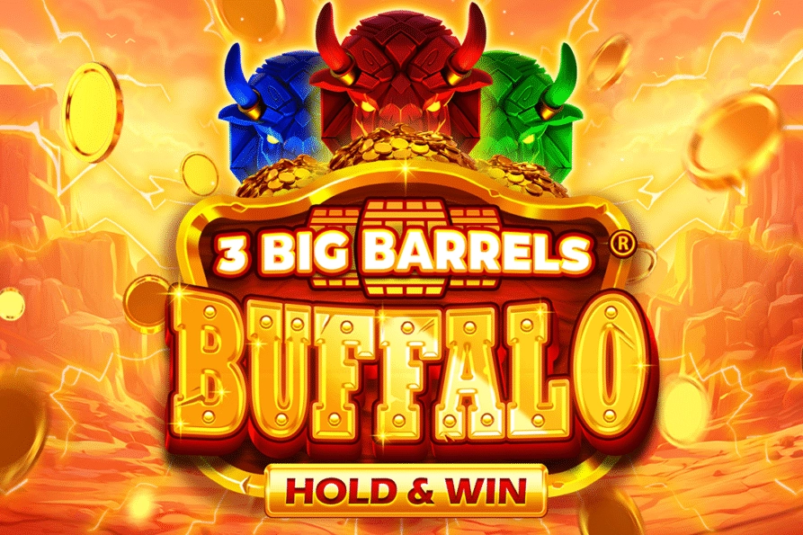 Game image: 3 Big Barrels Buffalo by Koala Games