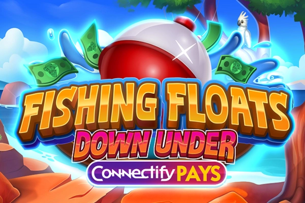 Game image: Fishing Floats Down Under Connectify Pays by Gold Coin Studios