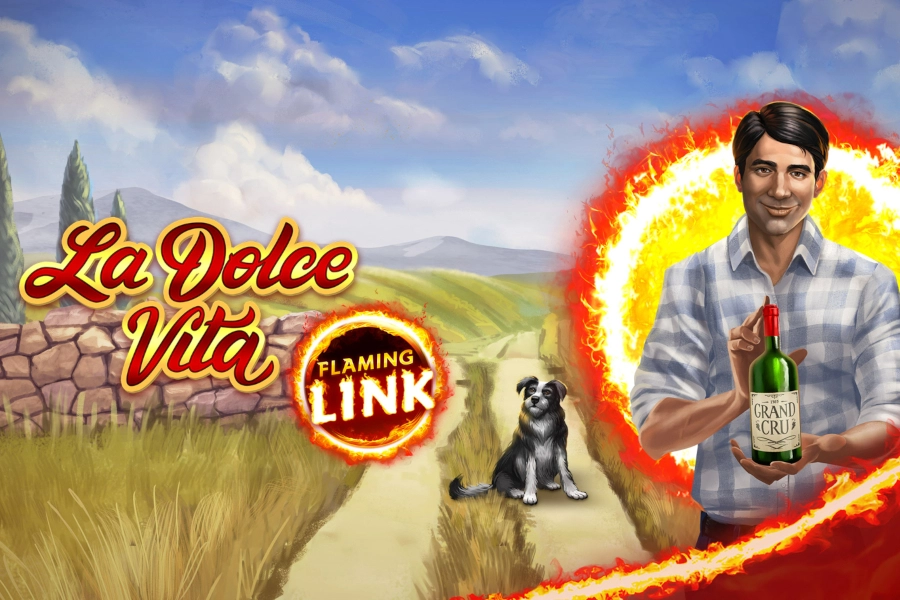 Game image: La Dolce Vita Flaming Link by Gamomat